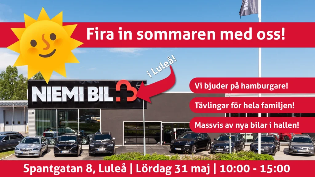 Sommarfest 25 Lulea Fira in sommaren på Niemi Bil i Luleå!